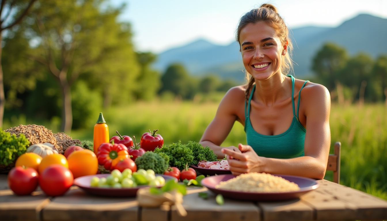 Illustration : répartissez vos apports en plusieurs repas tout au — nutrition sportive : le guide complet pour booster ses performances naturellement