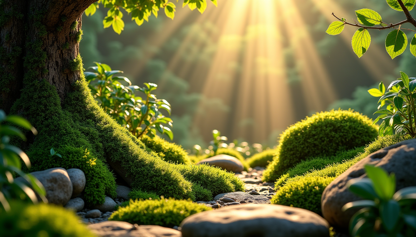 Illustration : le toucher n'est pas en reste : la — créer un havre de paix chez soi avec un jardin enchanteur