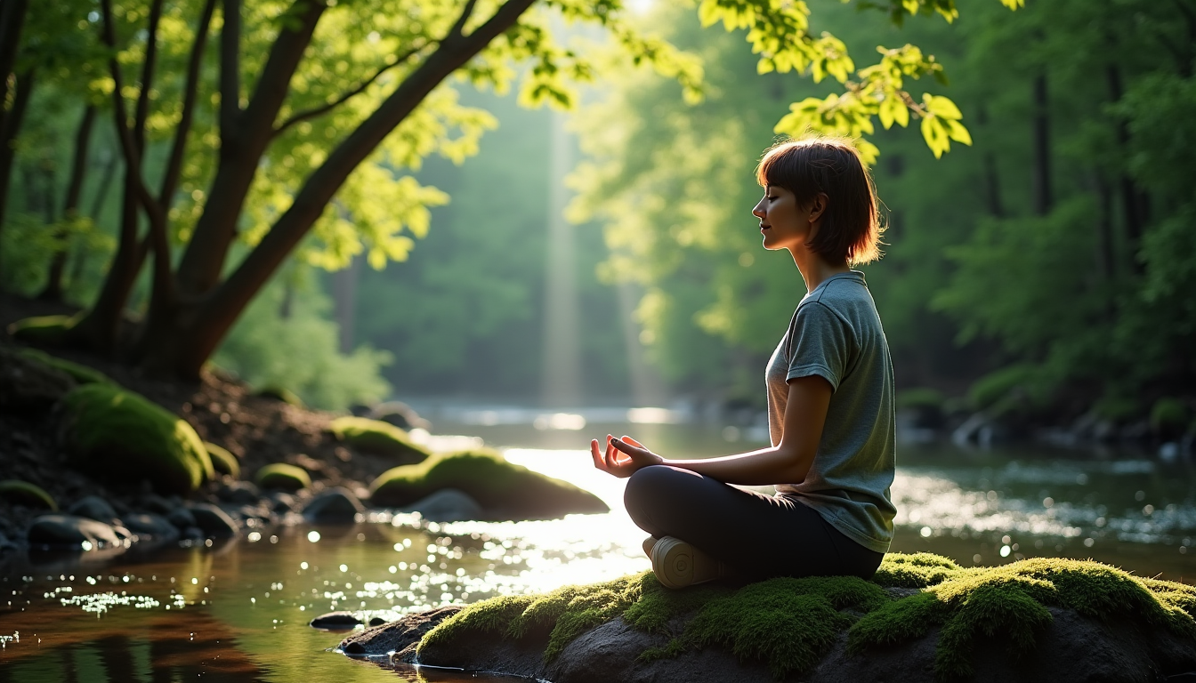 Illustration : « la nature détient la clé de notre — la nature influence-t-elle notre bien-être quotidien ?