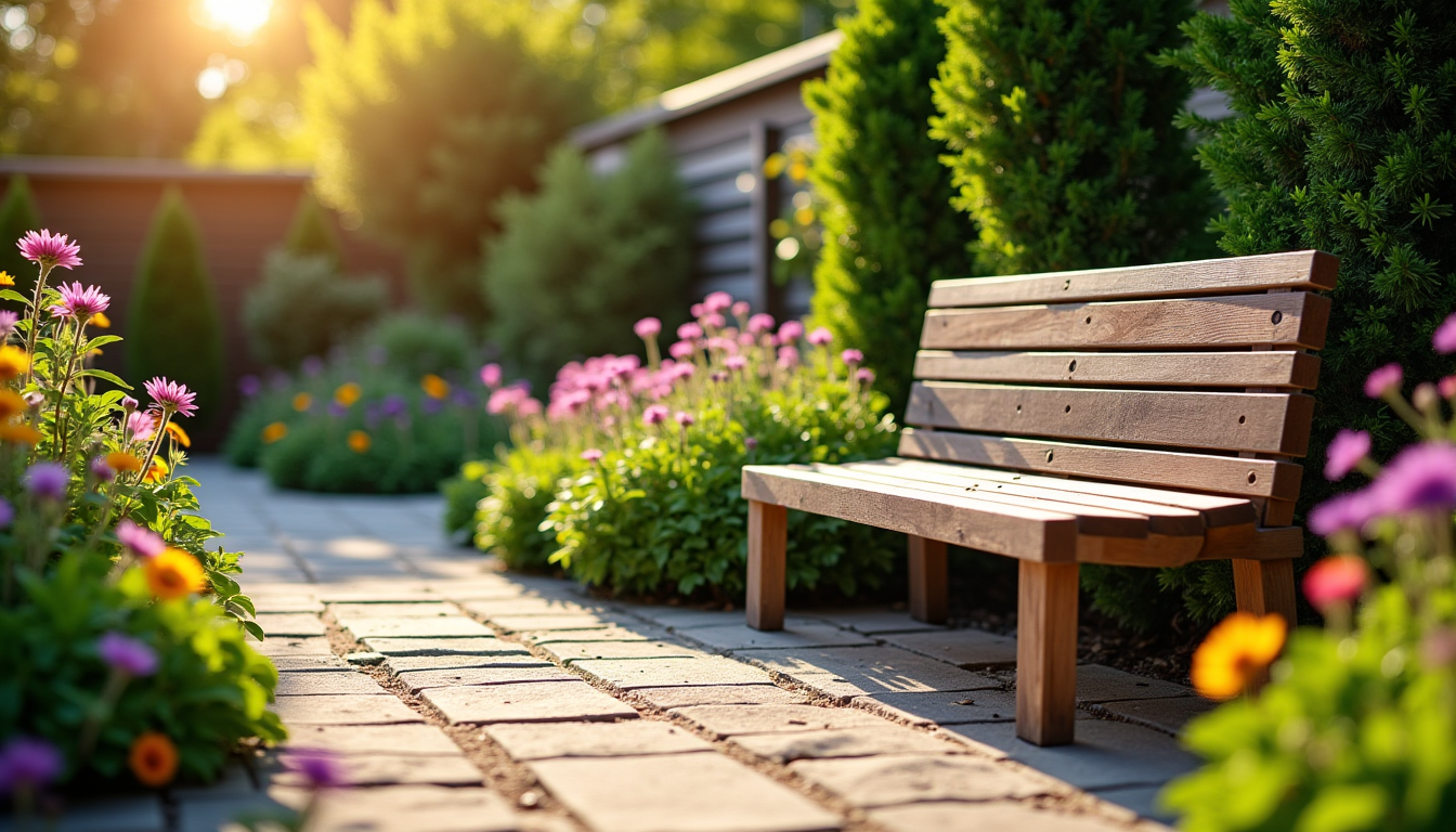 Illustration : pensez également aux éléments encastrés ou sur mesure. — petit jardin : comment optimiser l'espace pour un extérieur design ?