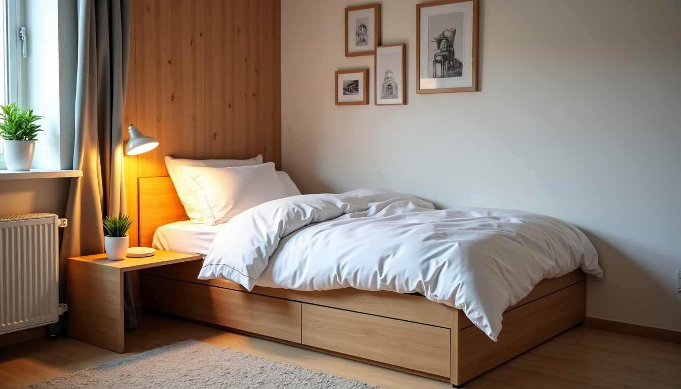 petit appartement : 10 astuces d'aménagement pour gagner de la place — ée un volume de stockage conséquent en dessous,