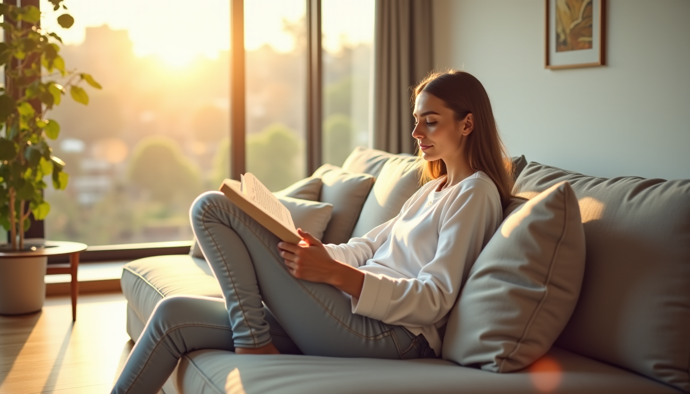 Illustration : age saisonnier. cela libère de l'espace dans votre — lifestyle minimaliste : moins de stress, plus de liberté