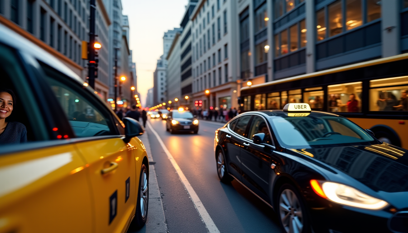 Illustration : "la confiance du passager repose sur la certitude — comparatif express : taxi, uber, vtc et transports publics