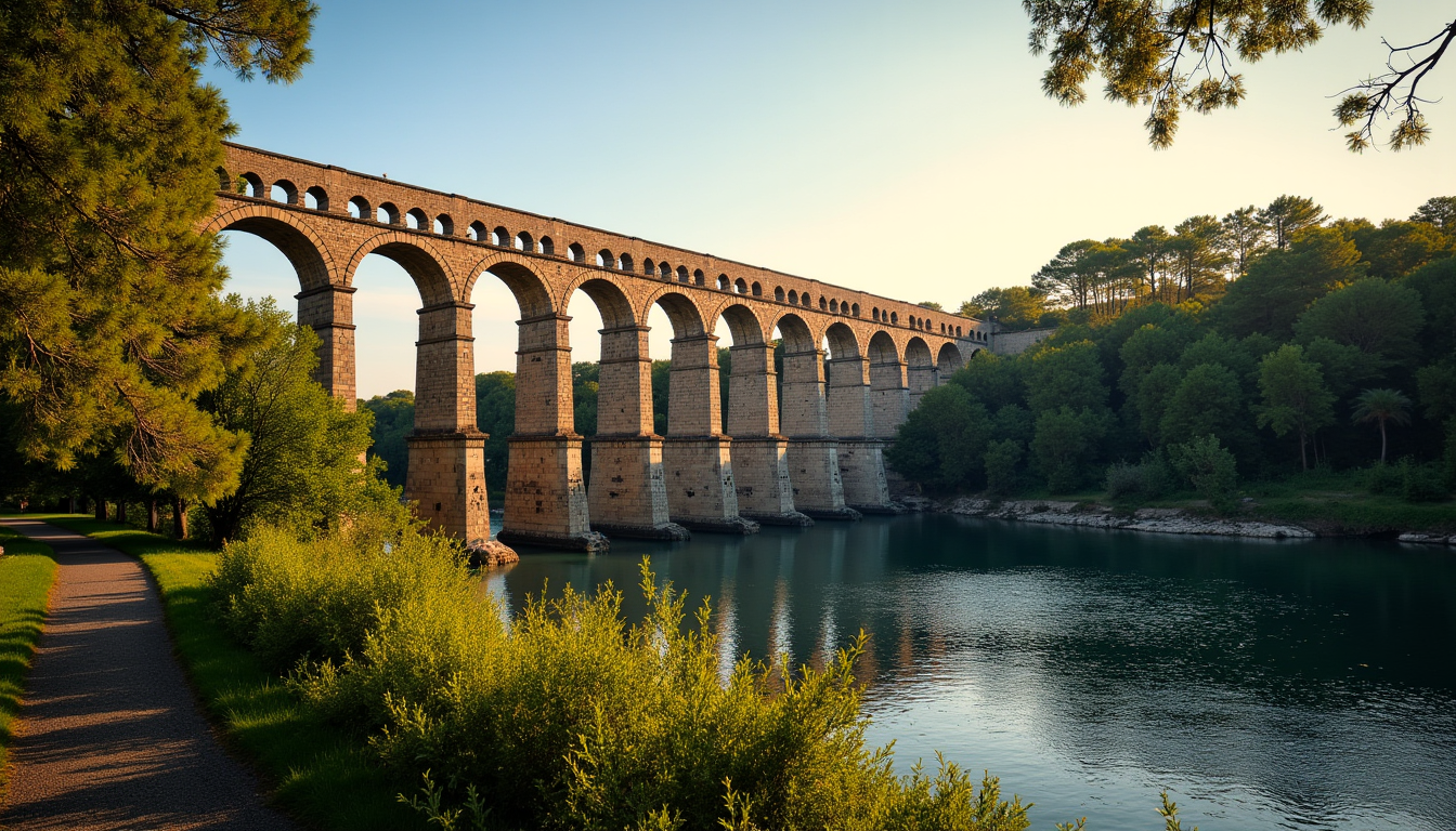 visiter la provence : les 15 sites à voir absolument une fois dans sa vie — entouré d'un environnement naturel préservé, le pont du