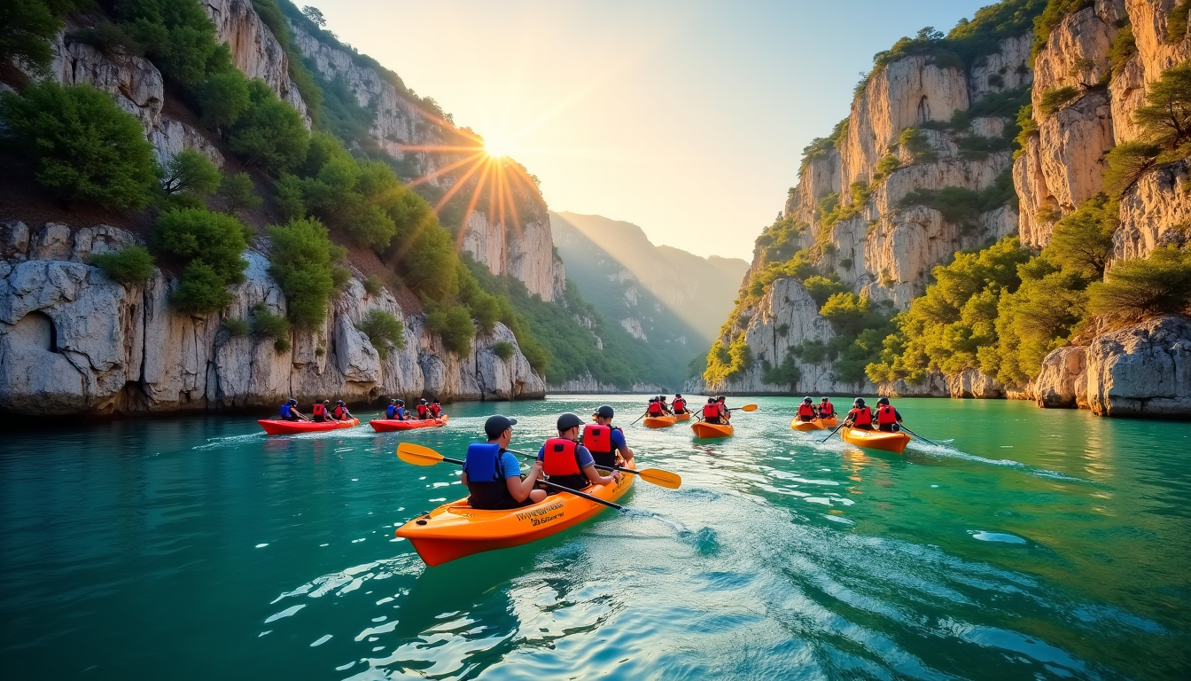 Illustration : que ce soit en canoë-kayak, en pédalo ou — visiter la provence : les 15 sites à voir absolument une fois dans sa vie