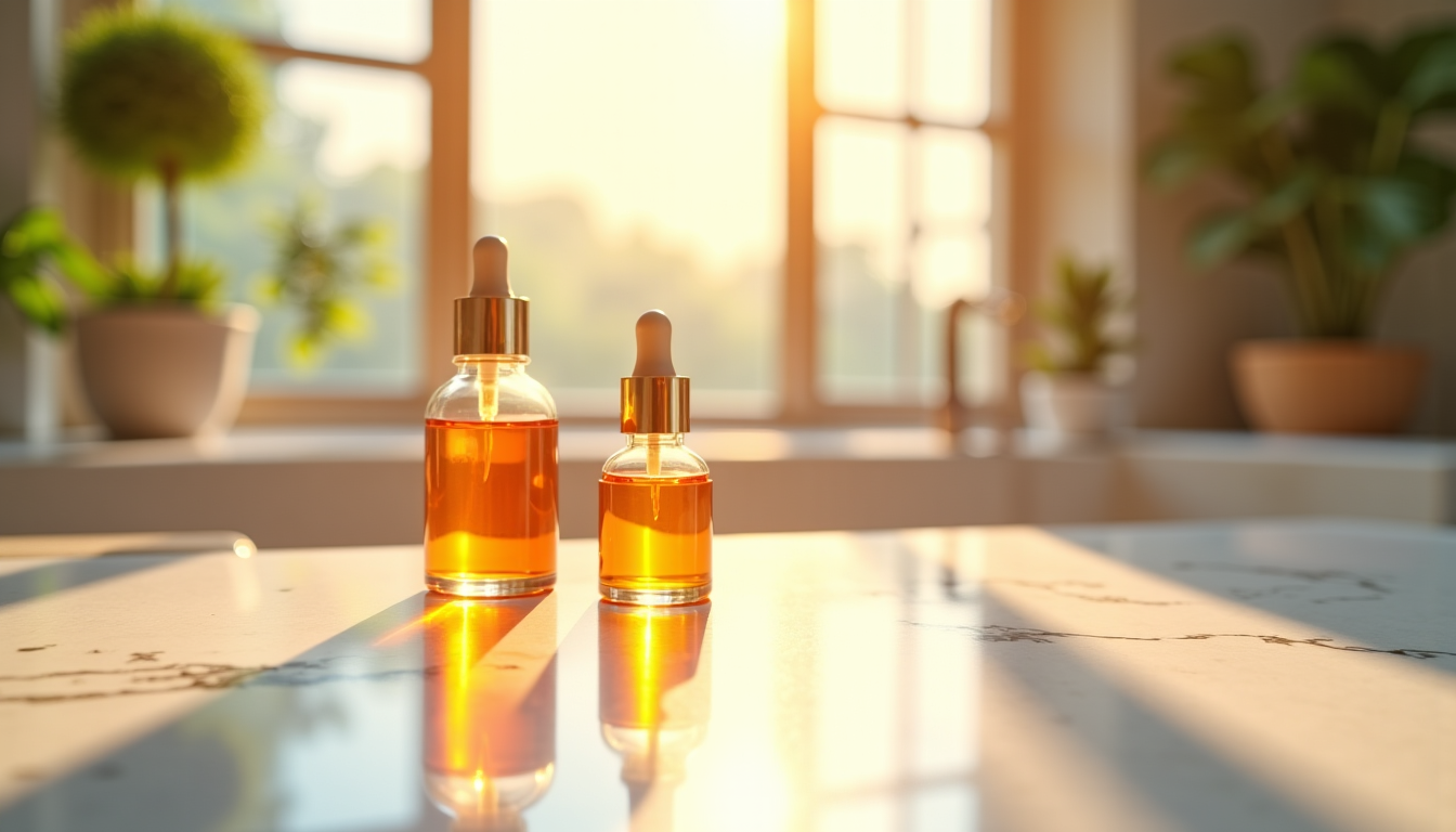 Illustration : parmi les options naturelles, vous trouverez des sérums — sublimez votre éclat naturel au quotidien