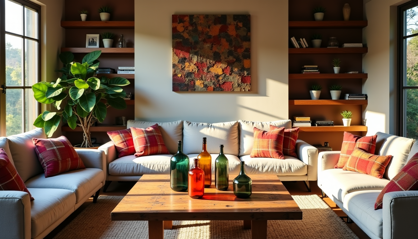 créer un espace harmonieux avec des objets recyclés — chaque pièce de votre maison offre des opportunités