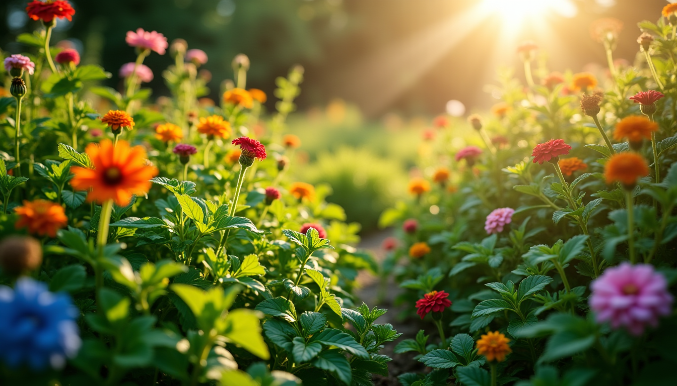 Illustration : un jardin qui respire la santé ne nécessite — techniques simples pour un jardin toujours vert