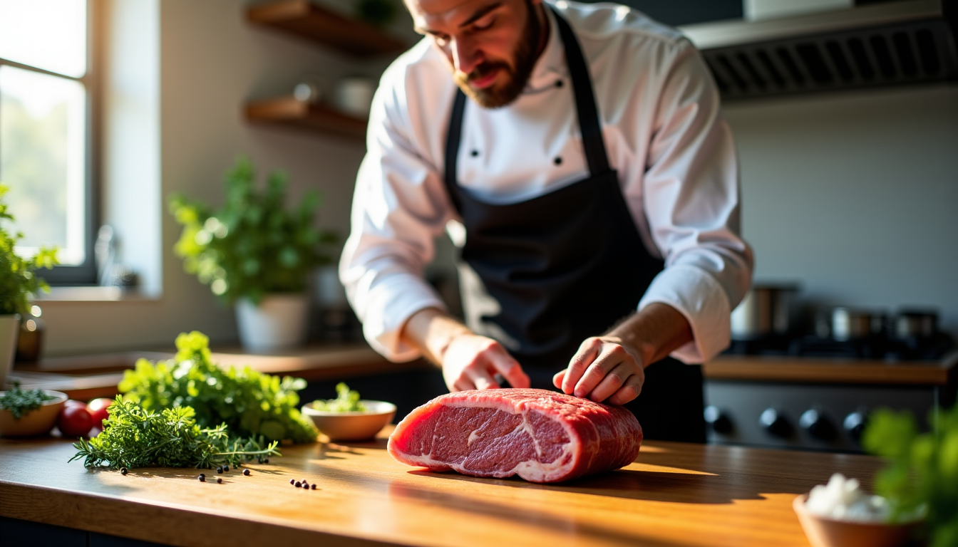 Illustration : pour les morceaux de viande de grande taille — réussir sa marinade de viande à coup sûr