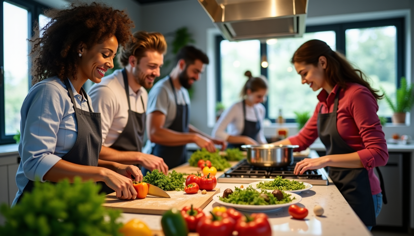 Illustration : alité des ingrédients et l'ingéniosité dans la préparation, — nouvelles façons de cuisiner qui séduisent de plus en plus