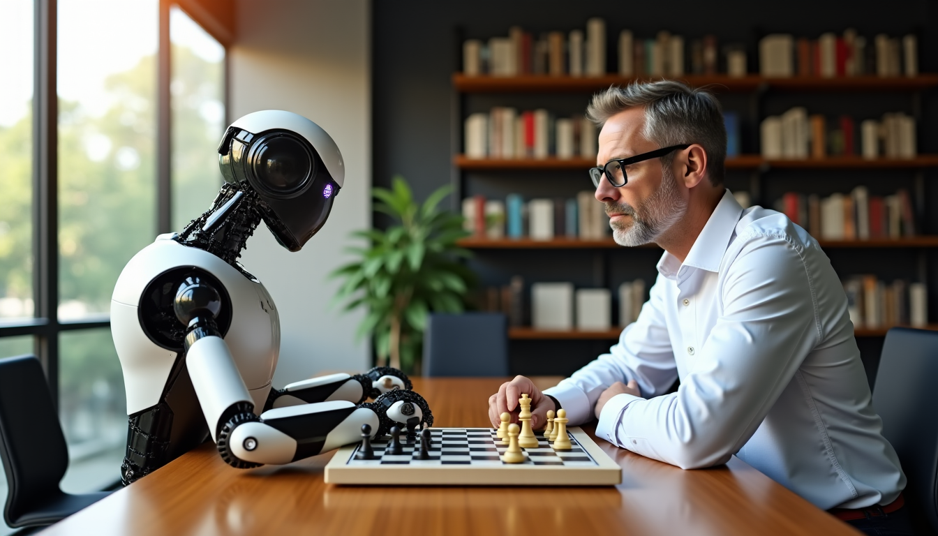 Illustration : rmée. l'humain doit rester au centre des préoccupations — l'intelligence artificielle et l'humain : qui mène le jeu ?