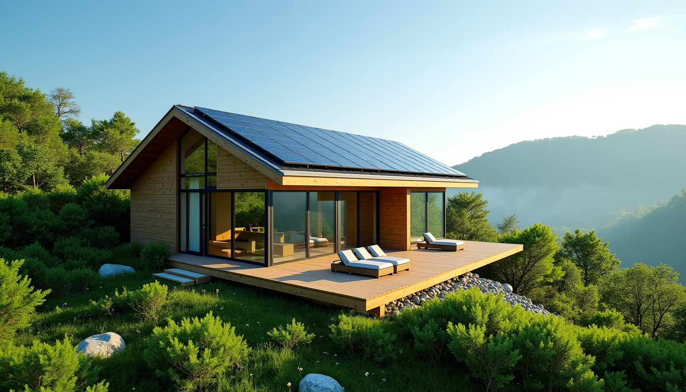 Illustration : l'innovation dans le domaine des matériaux durables ne — matériaux à privilégier pour une maison durable