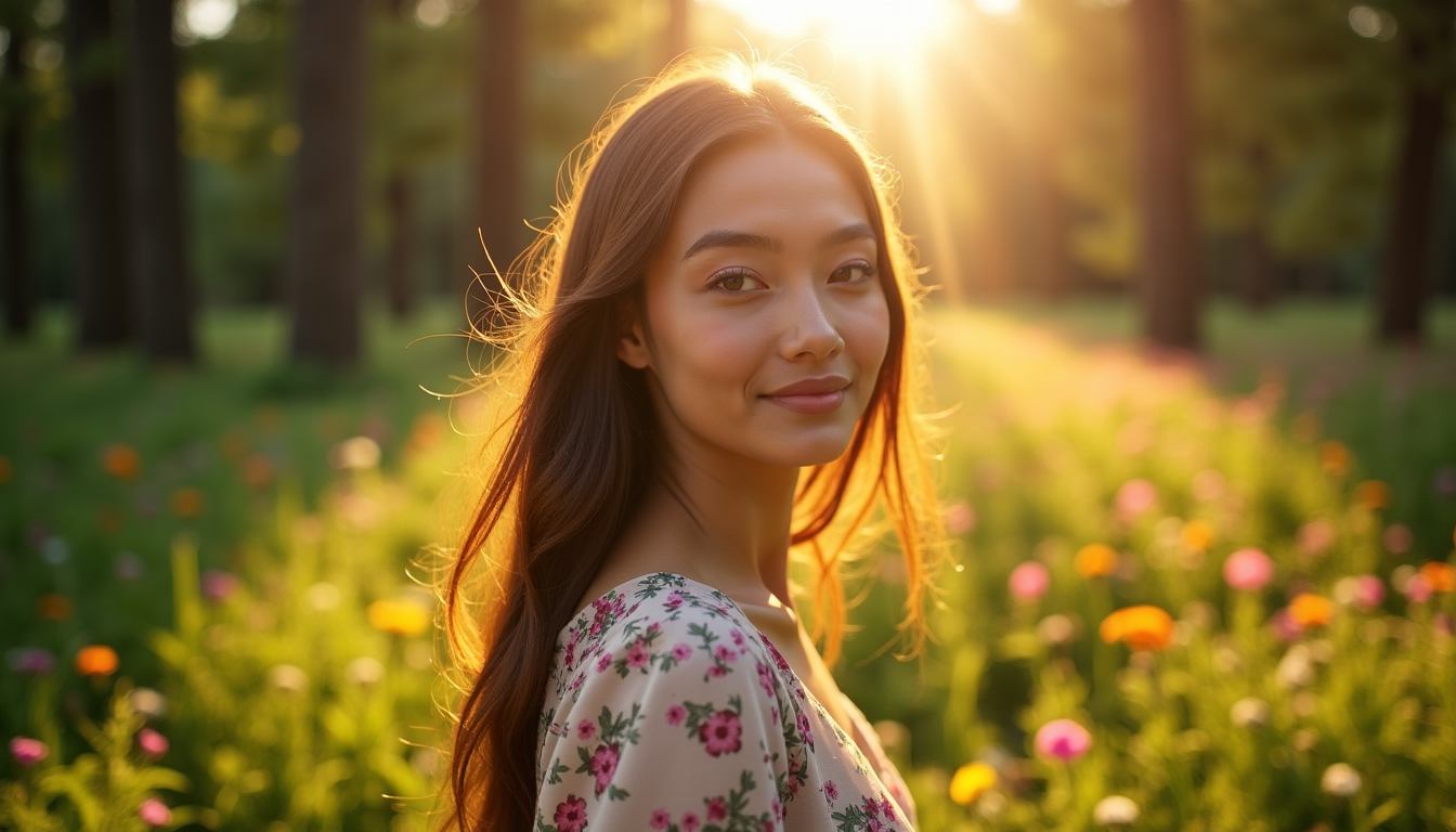 Illustration : tion ou les promenades en nature réduisent l'impact — secrets de la nature subliment votre beauté ?