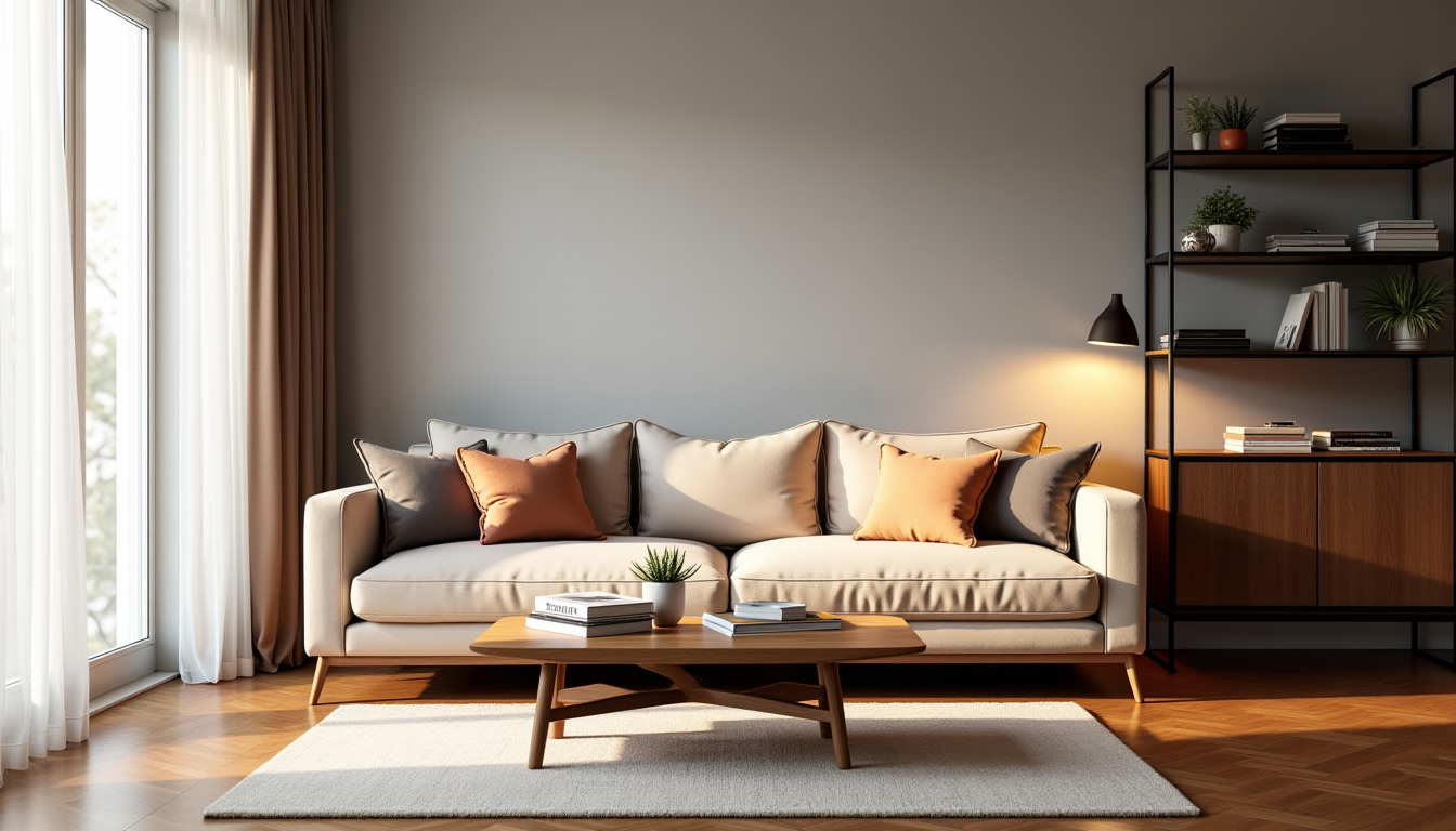 Illustration : "un intérieur bien conçu n'est pas seulement beau — design et confort : l'équilibre parfait pour votre maison