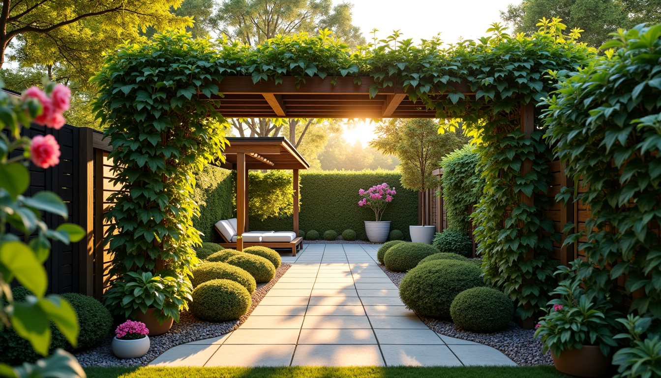 créer un jardin accueillant et moderne ? — n'oubliez pas les plantes grimpantes pour habiller un