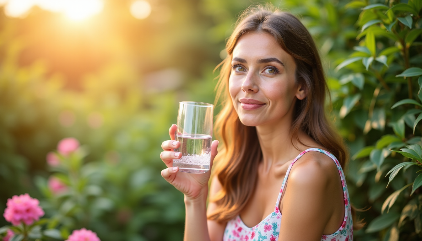 7 astuces pour révéler votre beauté naturelle — l'hydratation est tout aussi fondamentale. boire suffisamment d'eau