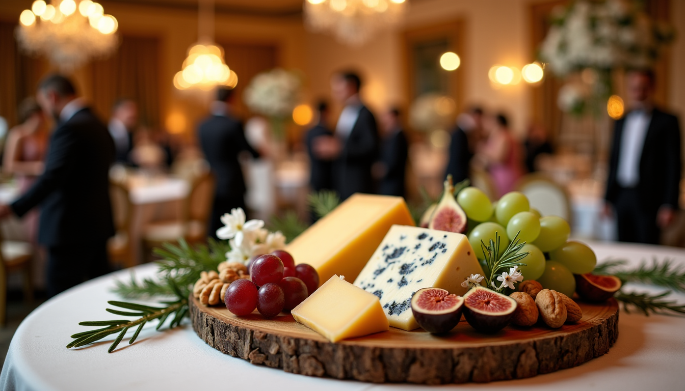 du vin d’honneur au dessert : comment composer un menu de mariage harmonieux — le plateau de fromages, quant à lui, constitue