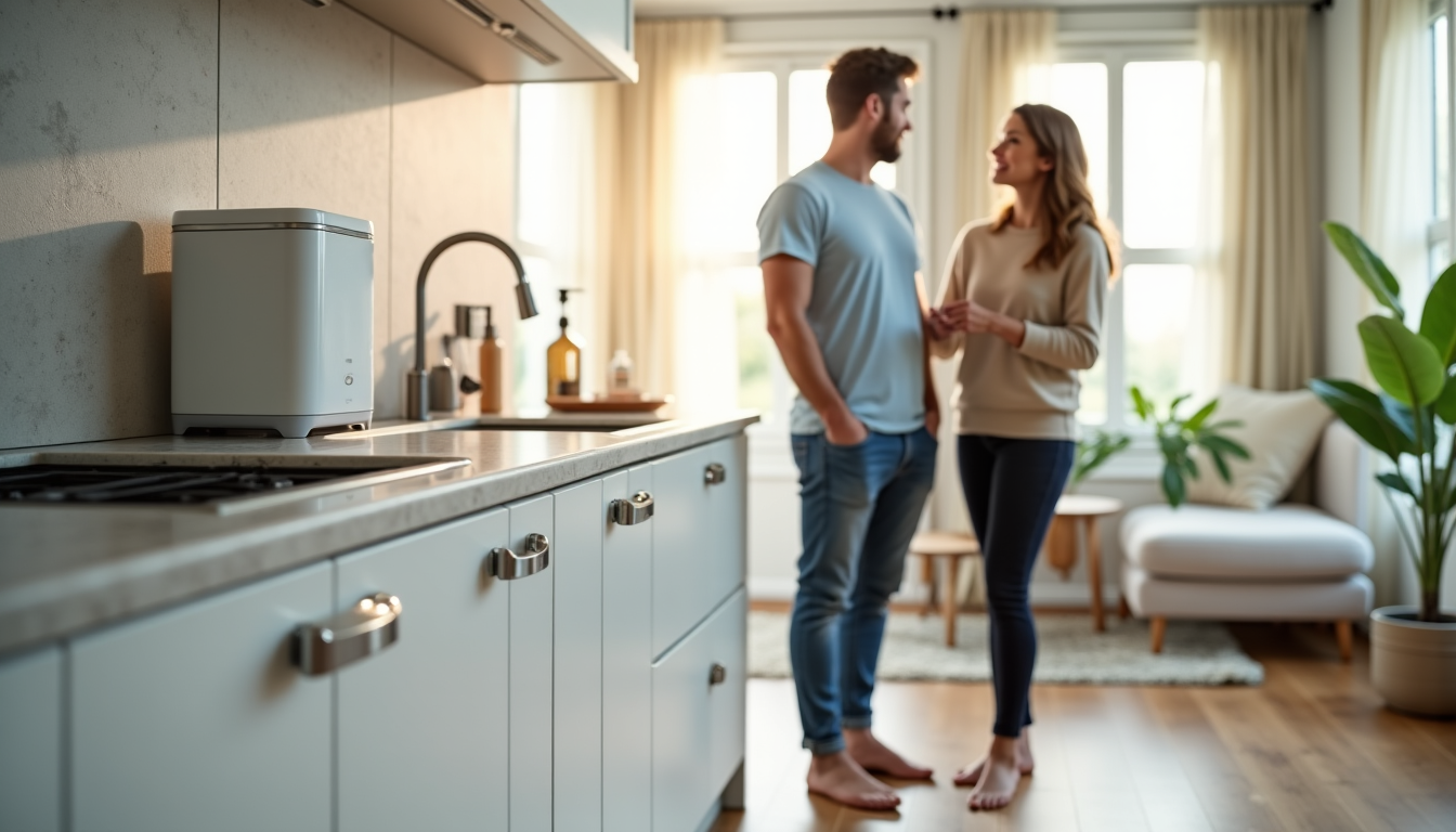 Illustration : considérez également la taille de votre foyer et — adoucisseur d’eau : solution efficace contre le calcaire à la maison