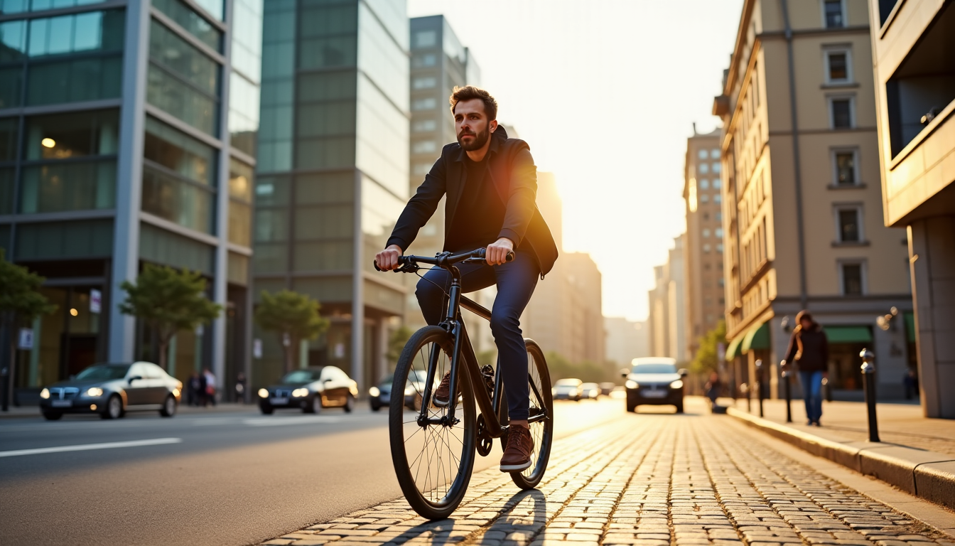 Illustration : tilisation majoritairement sur asphalte ou pavés, le vélo — vtt, route ou urbain : quel vélo est fait pour vous ?