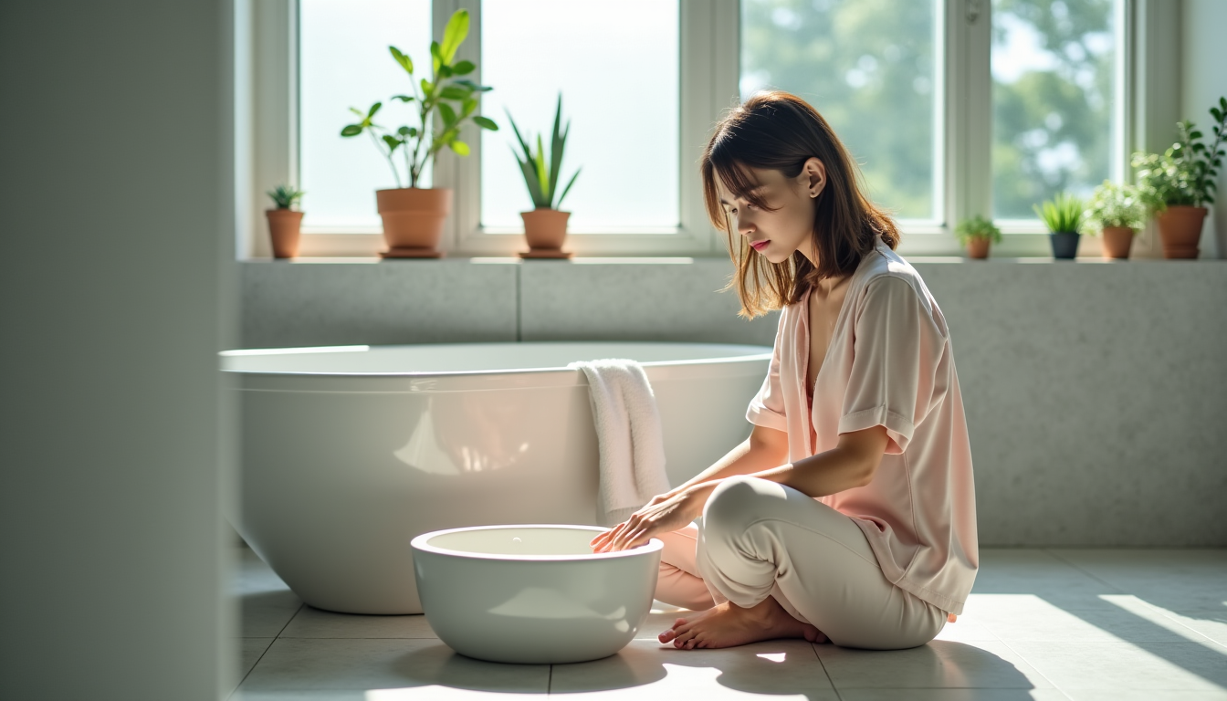 réussir sa pédicure en quelques étapes ? — après l'exfoliation, rincez bien vos pieds à l'eau