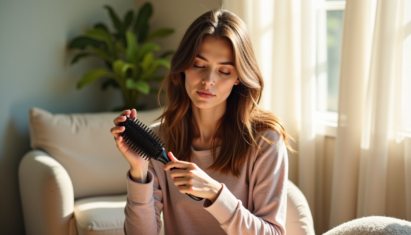 Illustration : enfin, le brossage doit être effectué avec la — cheveux abîmés : solutions simples pour les réparer rapidement