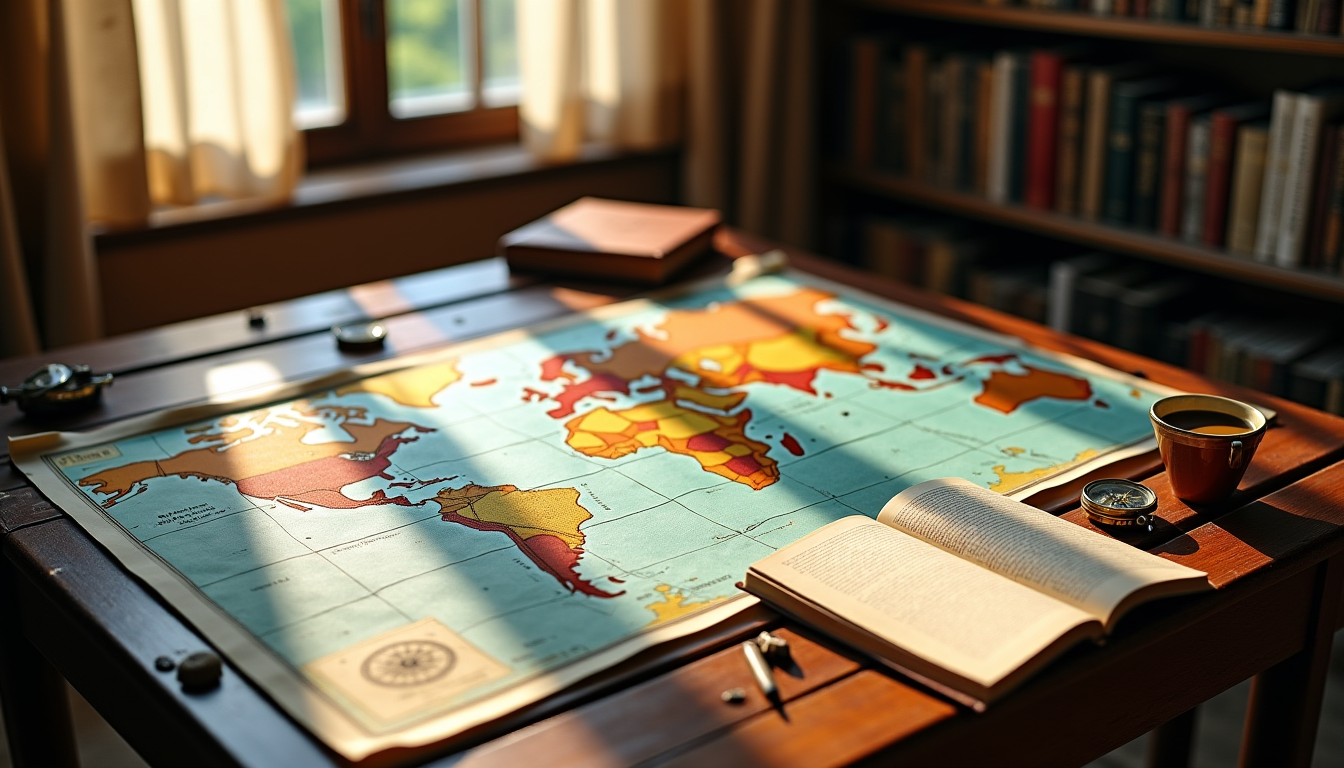 préparer un itinéraire efficace sans sacrifier la découverte — une grande carte physique est un excellent point