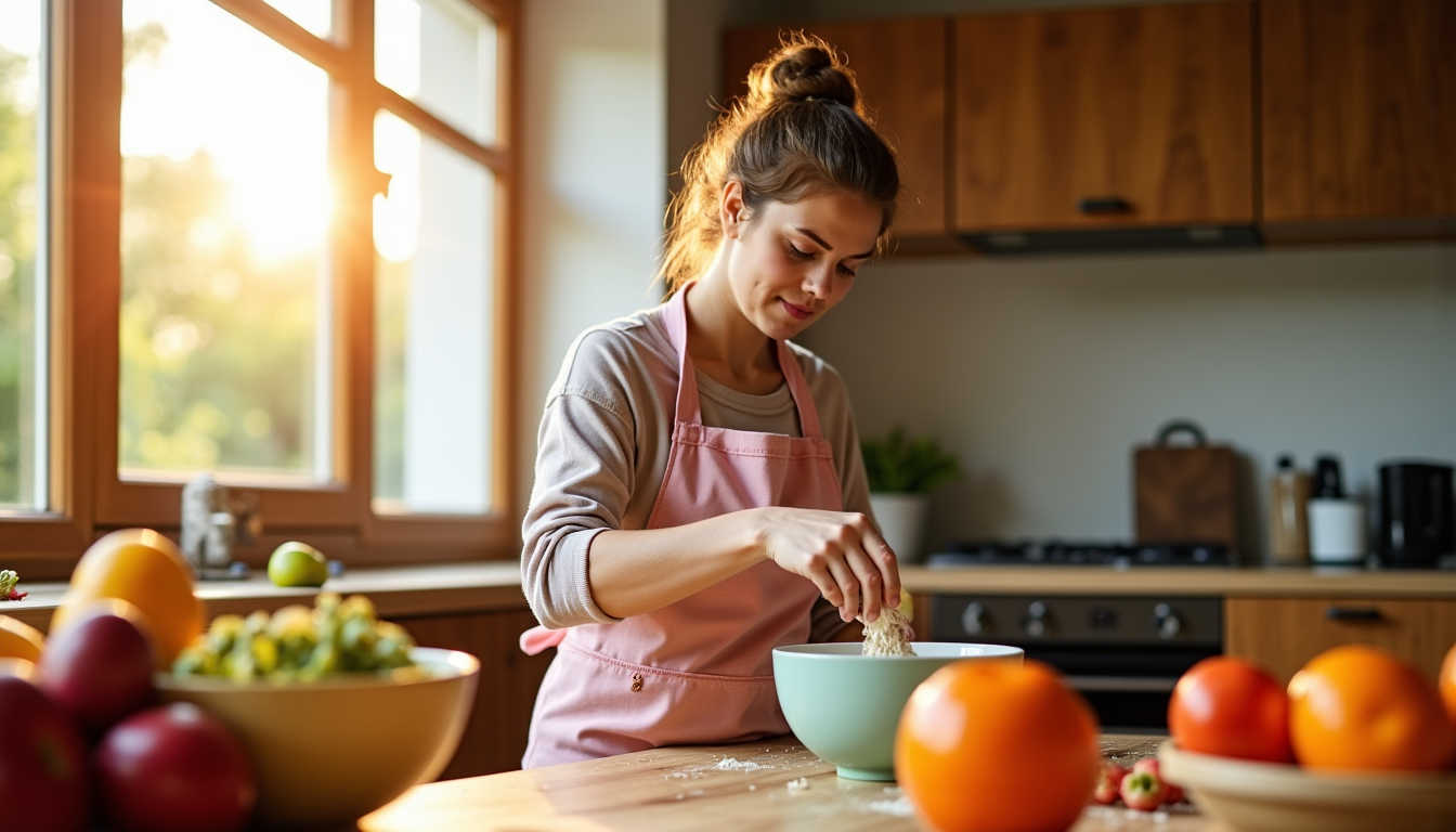 réussir un dessert même sans être un chef ? — , même dans les desserts sucrés, car elle