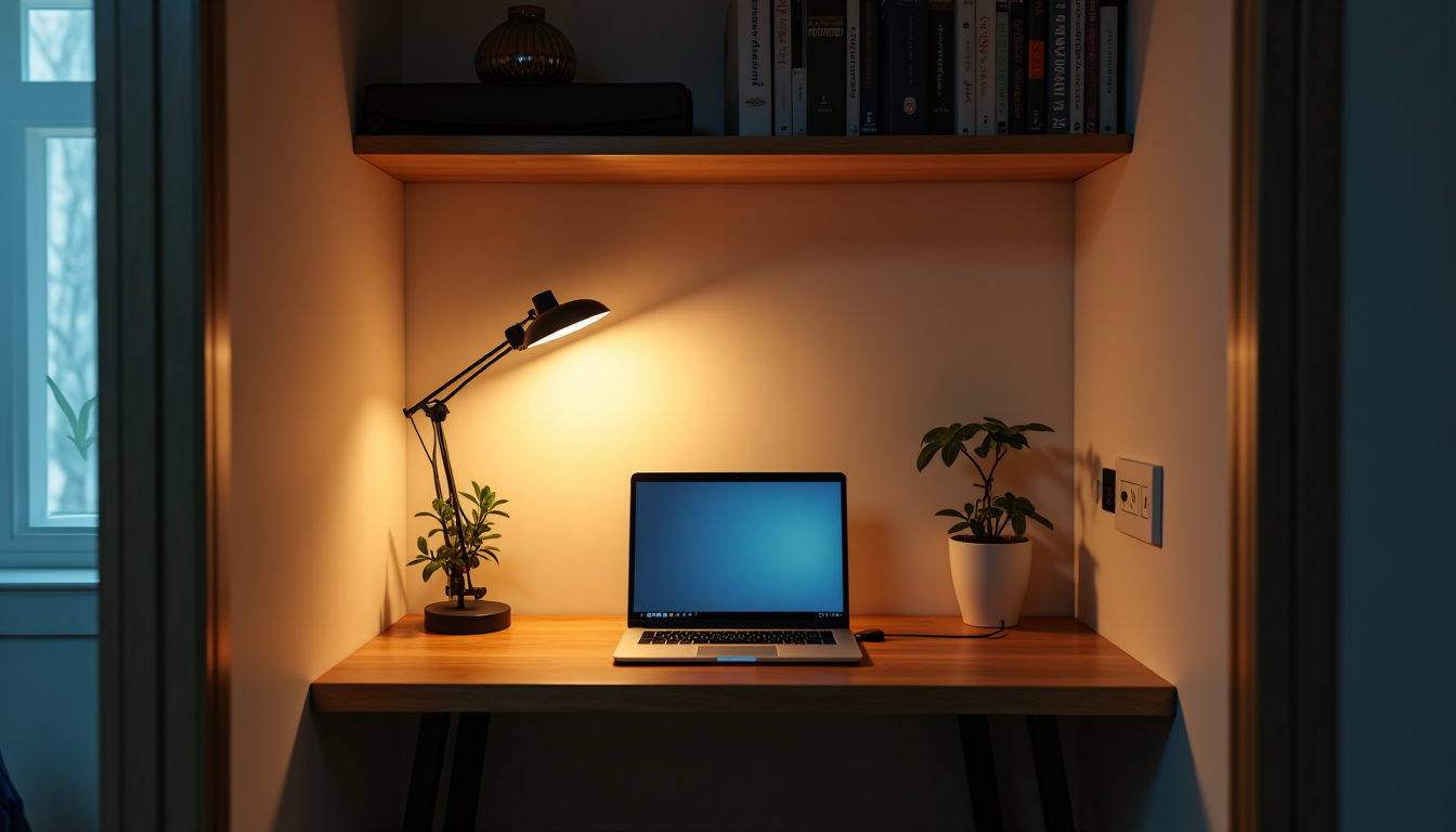 transformer un placard en bureau : le guide pour un espace de travail invisible — l'alimentation électrique nécessite une attention particulière. prévoyez suffisamment