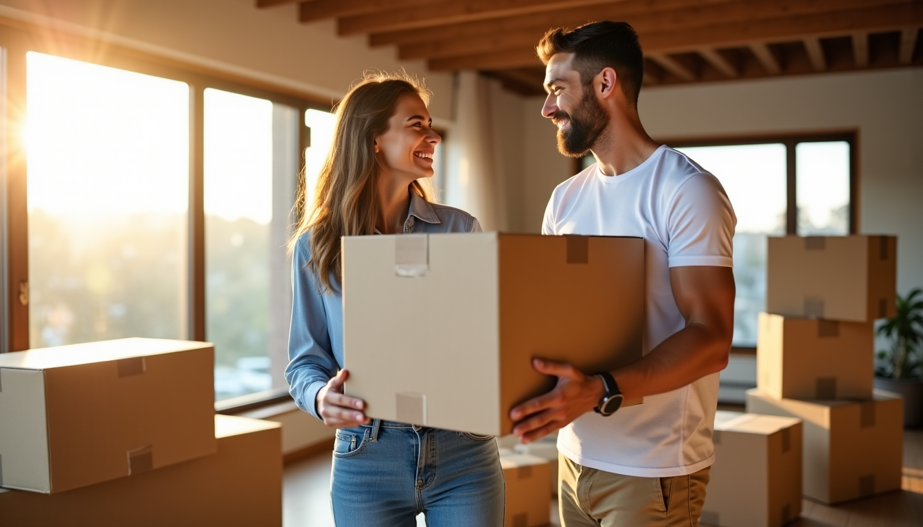 Illustration : le jour tant attendu est arrivé. malgré toute — changer de domicile : astuces pour un déménagement serein