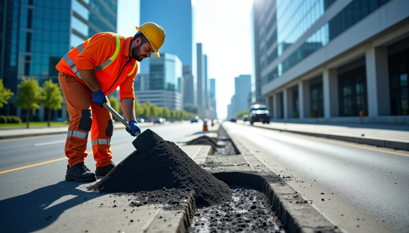 Illustration : tôt que comme un substitut à une rénovation — réparation de bitume : pourquoi choisir l'enrobé à froid plutôt qu'une réfection complète ?