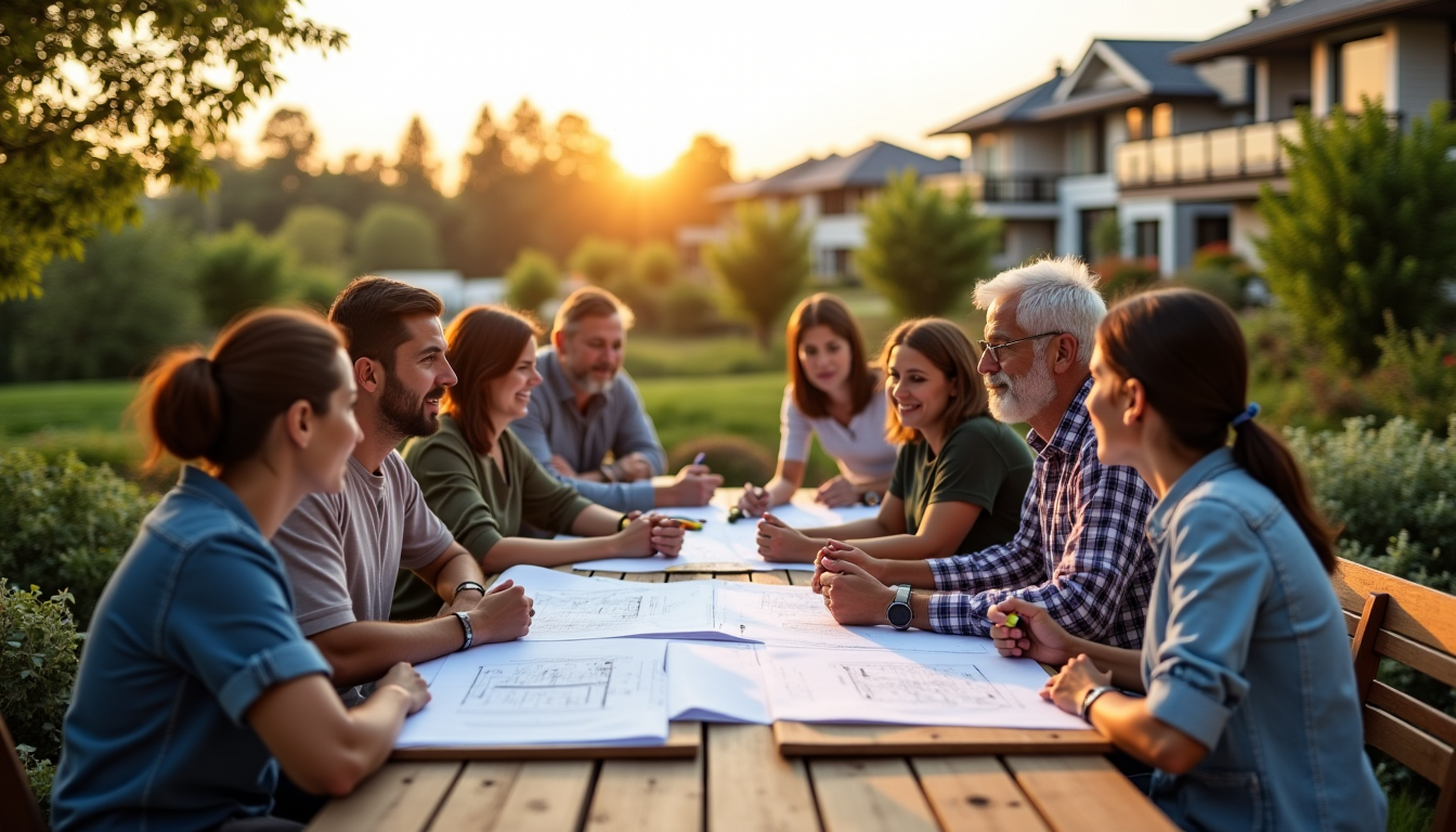 Illustration : habitants aux projets de construction, souvent pour des — ce que personne ne dit sur la crise du logement actuel