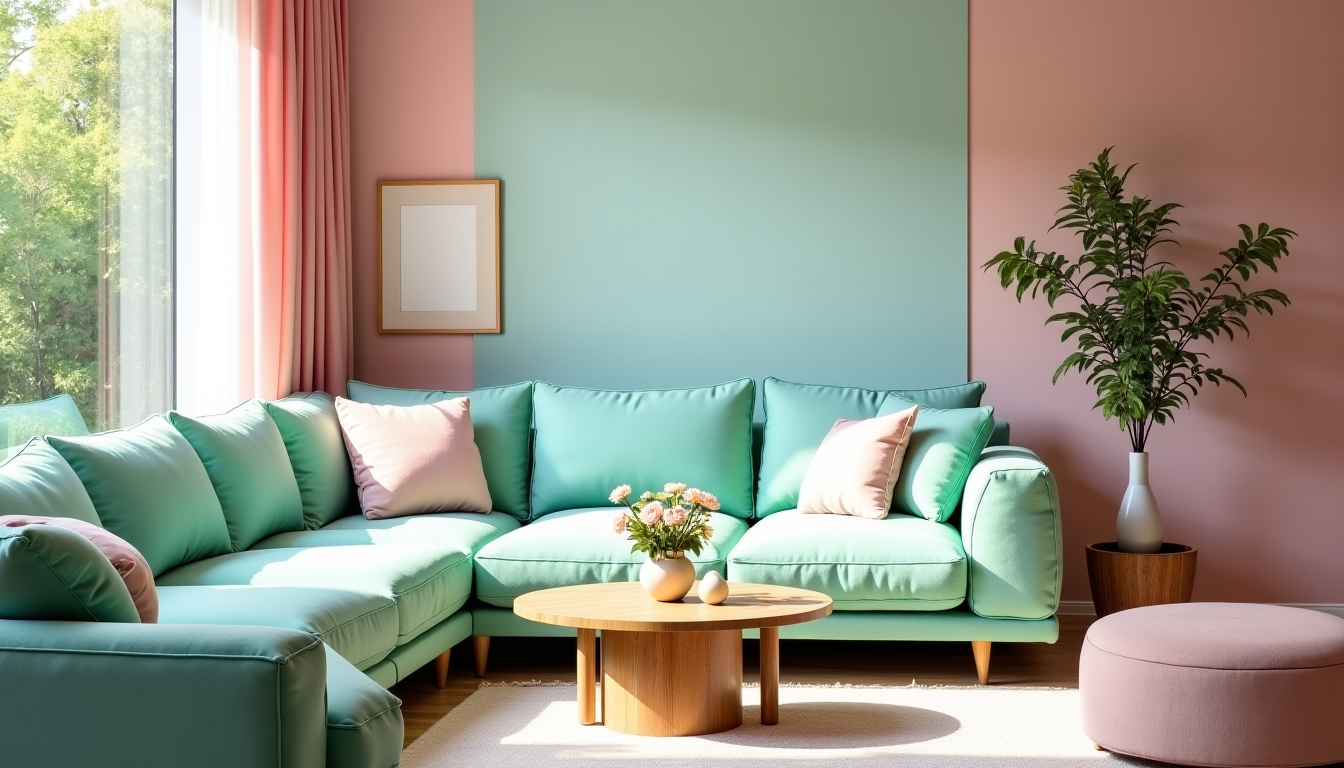 Illustration : les teintes pastel ne sont jamais réellement démodées, — les couleurs pastel transforment-elles votre intérieur ?