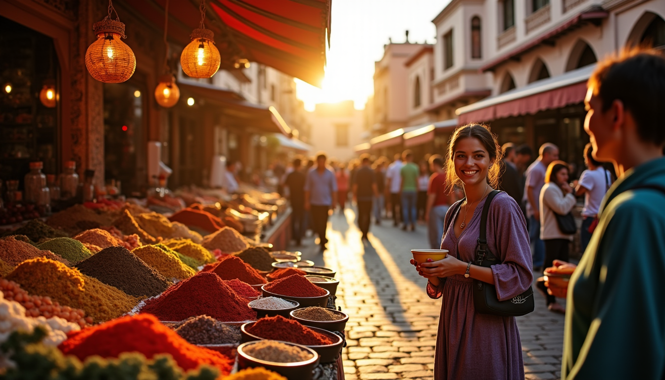 Illustration : "la cuisine est une forme d'art qui se — gastronomie et voyage : les saveurs du monde