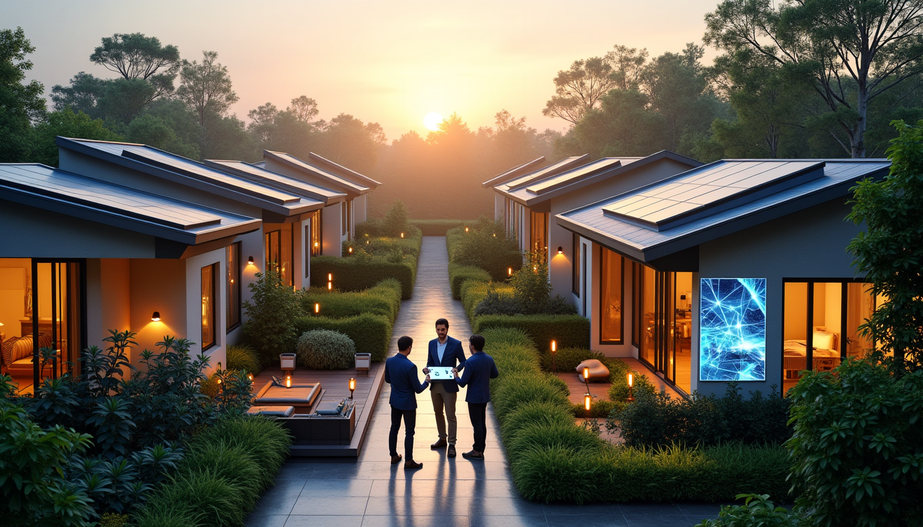 Illustration : par ailleurs, des algorithmes d'intelligence artificielle analysent de — révolutionnez le logement grâce aux innovations technologiques