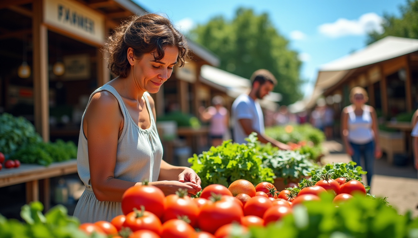 Illustration : visitez les marchés de producteurs, abonnez-vous à un — ce que vous ignorez sur l'équilibre alimentaire et le bien-être