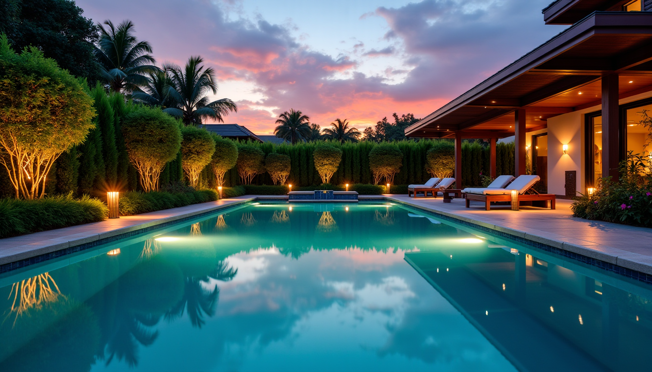 Illustration : l'ambiance de votre espace piscine ne se limite — harmonie parfaite entre piscine et jardin