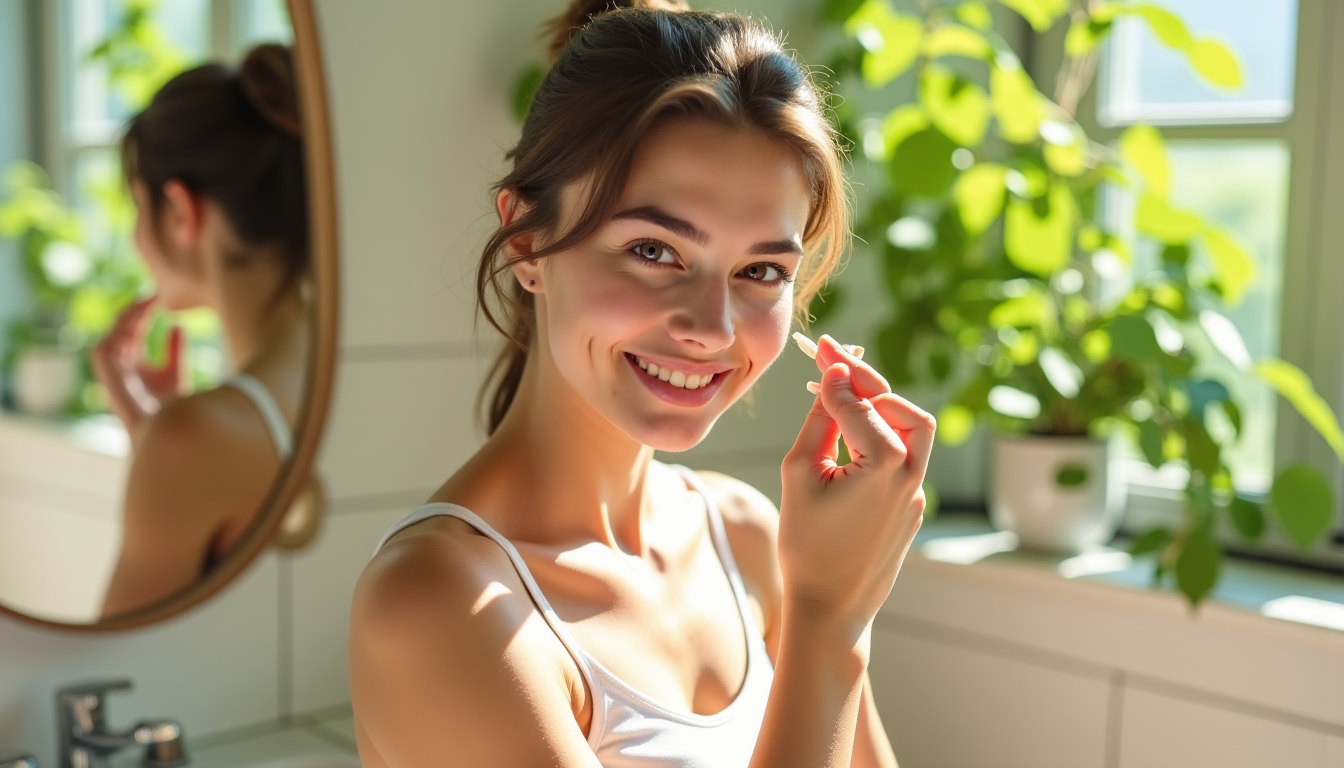 7 astuces pour rayonner : beauté et santé au quotidien — l'application doit se faire sur une peau légèrement