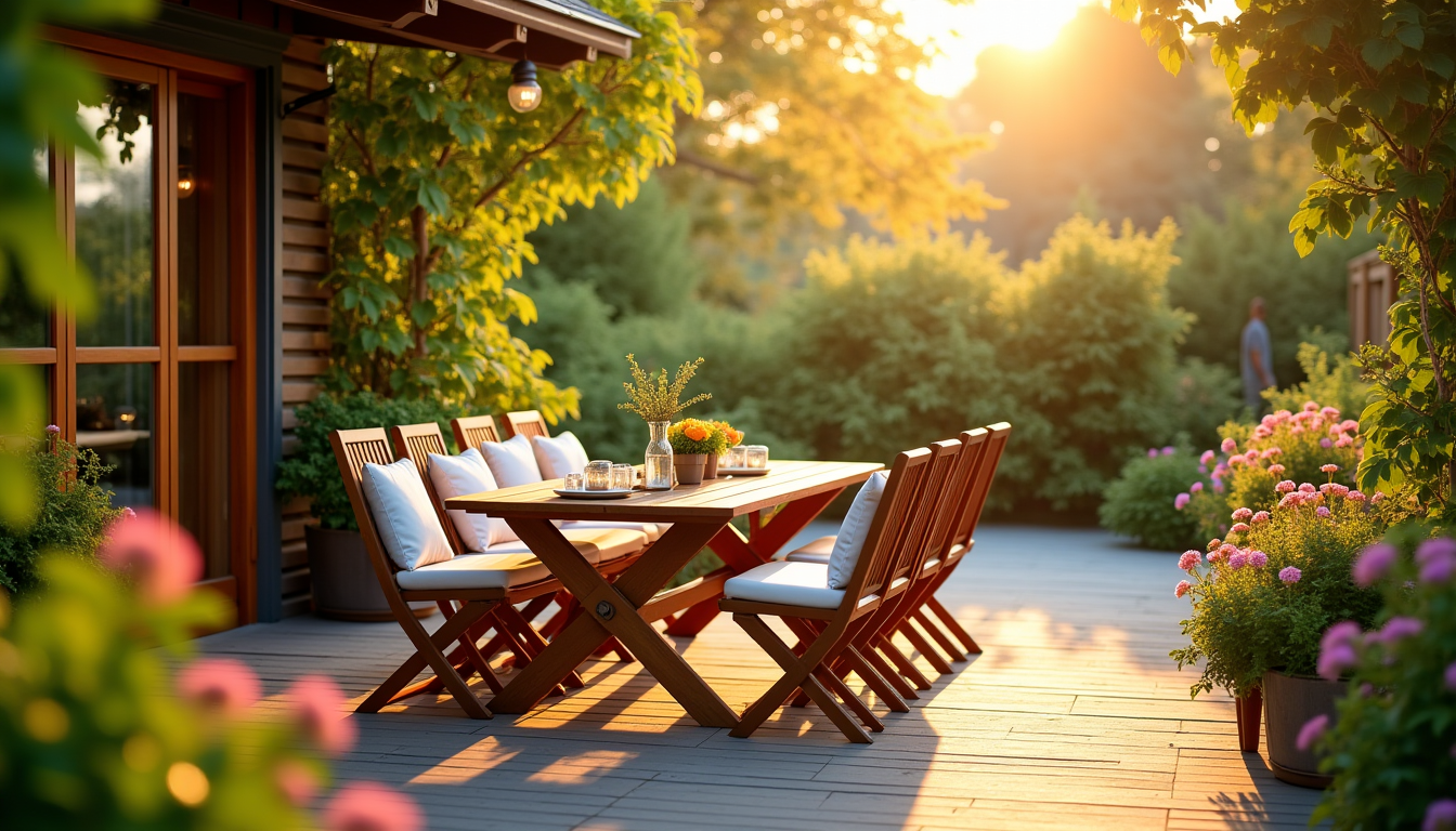 Illustration : c'est souvent le cœur de l'activité estivale. choisissez — aménager un extérieur agréable