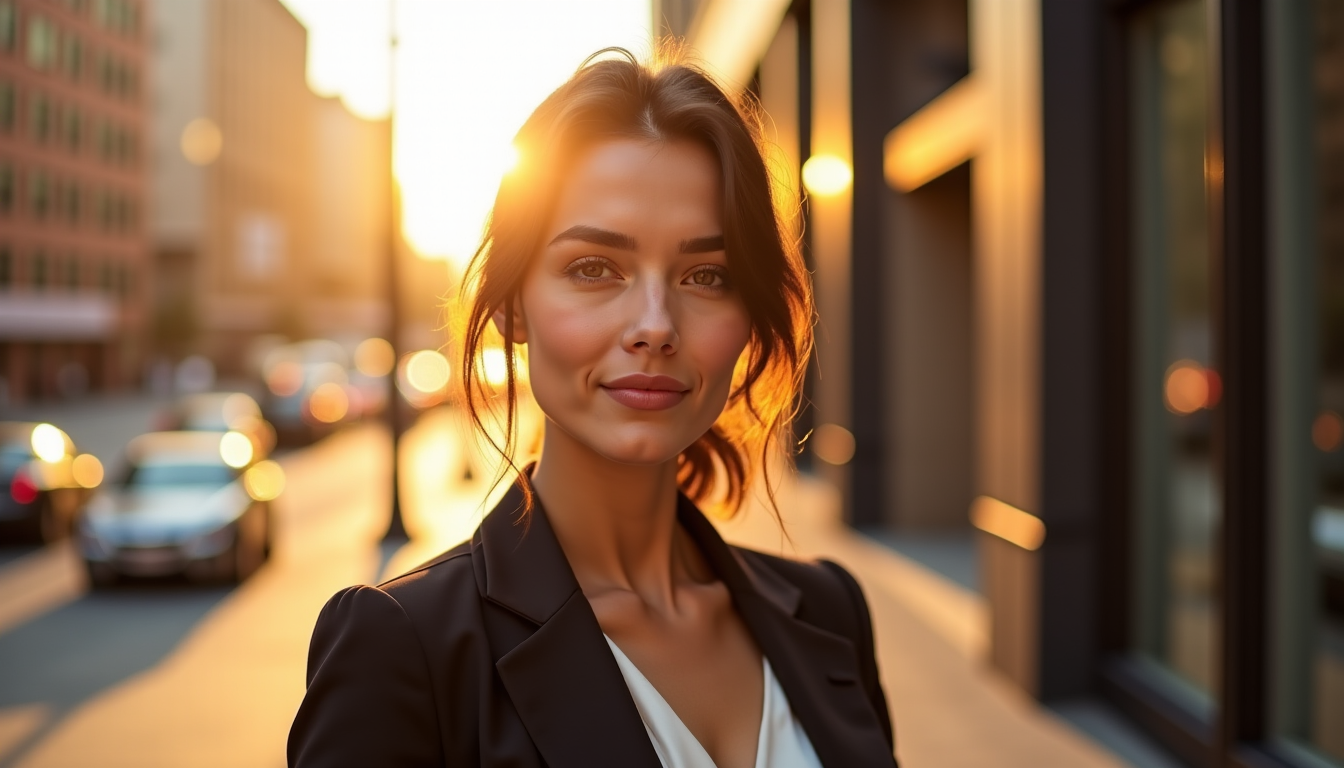 glamour réinventé : l'élégance moderne — cial authenticité, bien-être, confiance en soi, sophistication discrète