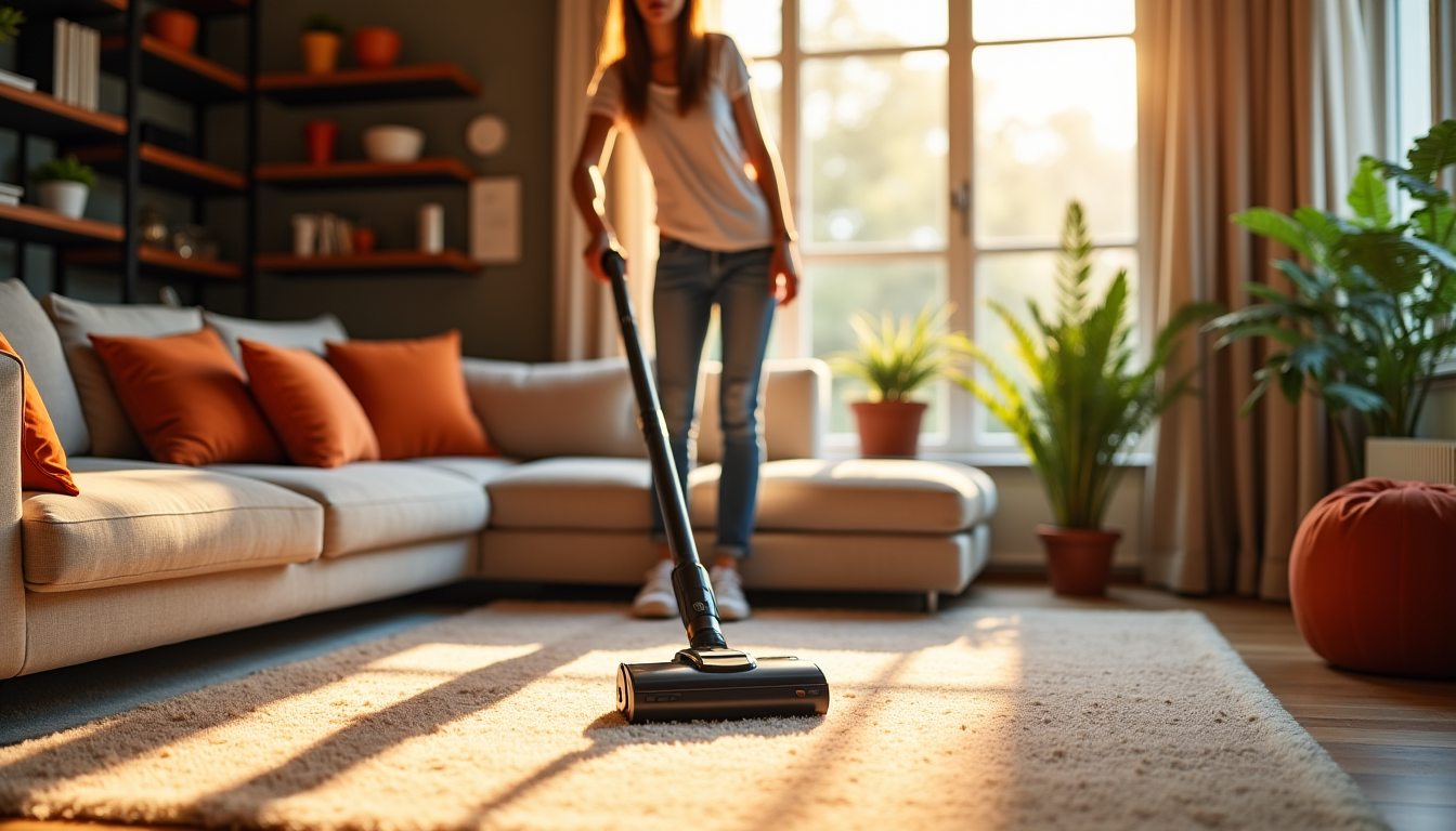 Illustration : rvoir de l'aspirateur n'est pas trop plein, afin — nettoyage express : résultats bluffants en un rien de temps