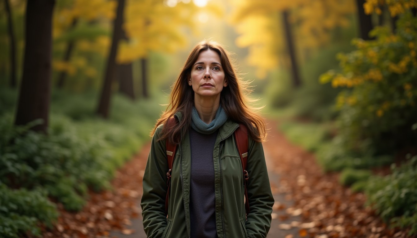 Illustration : cela pourrait impliquer des promenades en nature régulières, — 5 rituels simples pour renforcer votre connexion intérieure