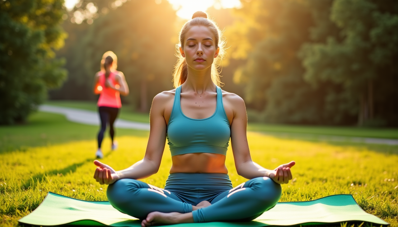 Illustration : lorsque ces deux pratiques sont intégrées dans une — méditation ou sport : quel est le meilleur allié pour votre mental ?