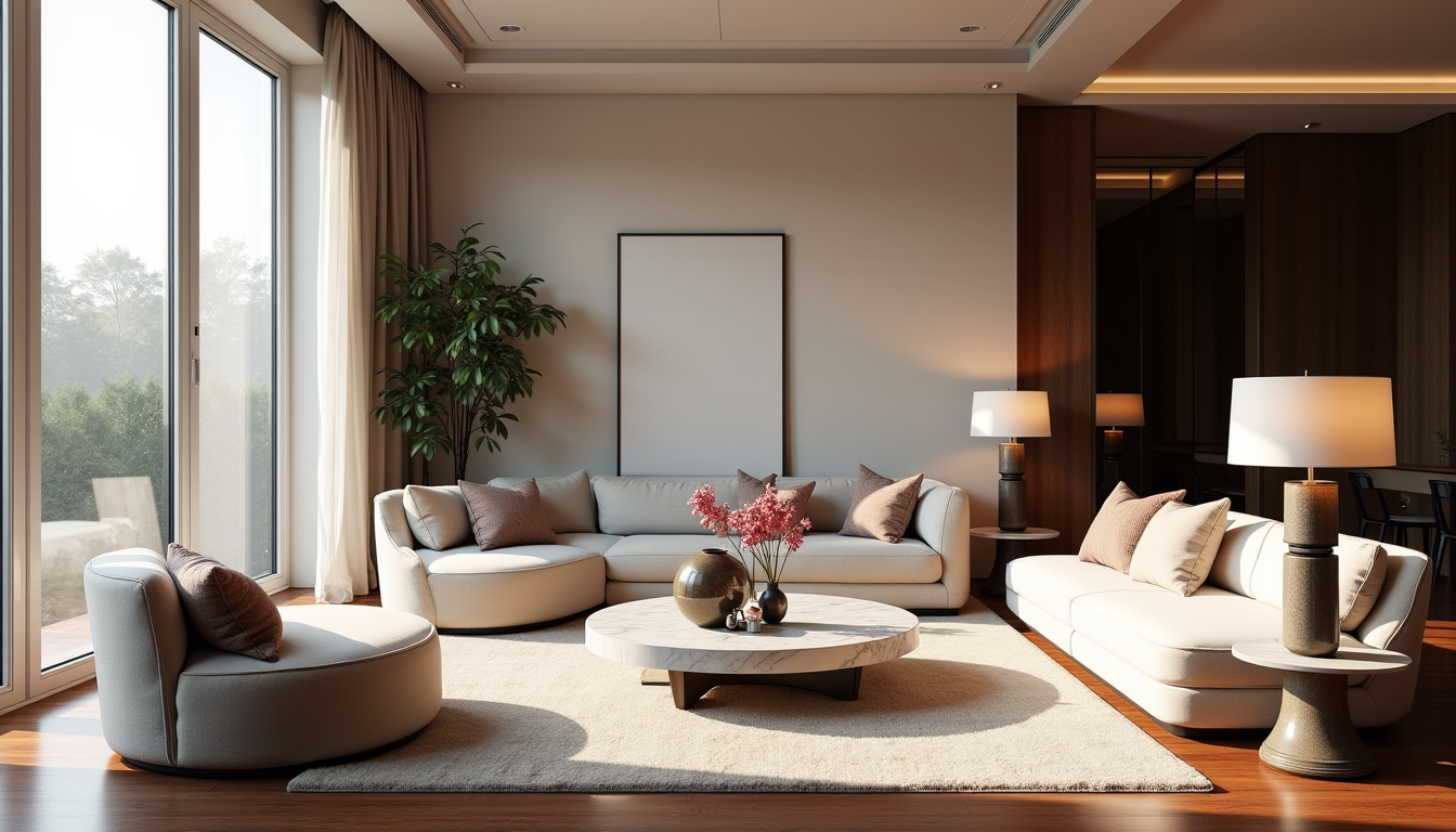 Illustration : ces pièces décoratives, alliant finesse et modernité, sont — harmonie et style : l'art de la décoration intérieure