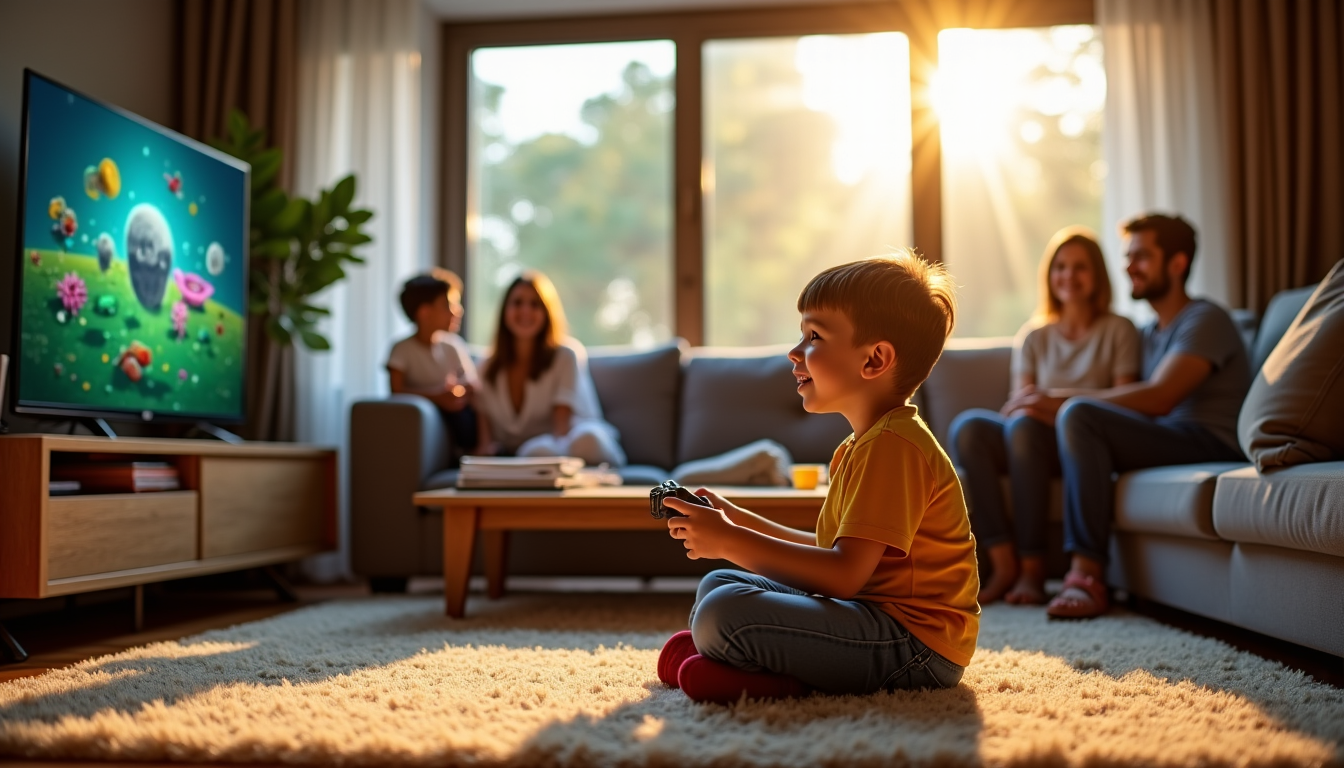 Illustration : cependant, une approche nuancée s'impose. les jeux vidéo — à quel âge autoriser les jeux vidéo ? le guide complet pour les parents