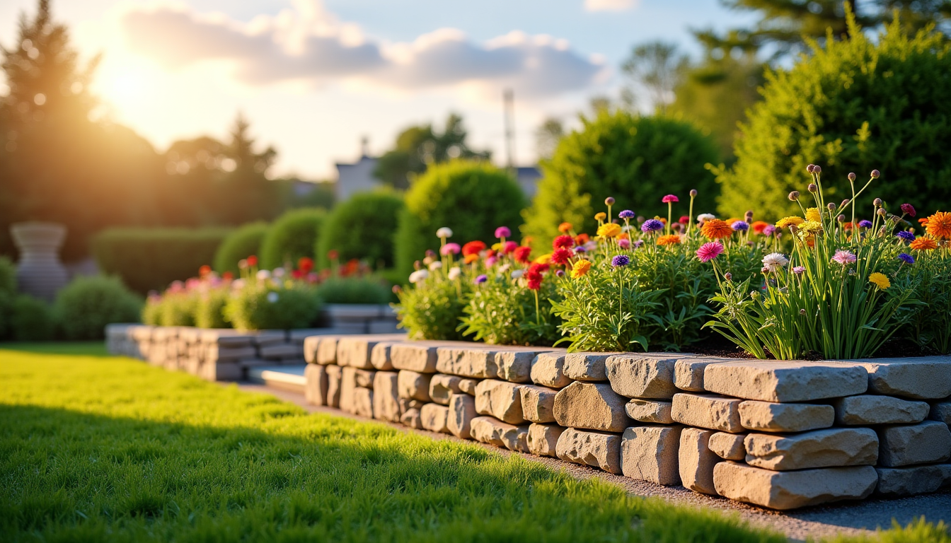 Illustration : la bordure de jardin, comme mentionné dans les — styles modernes et rustiques : harmonie pour votre jardin