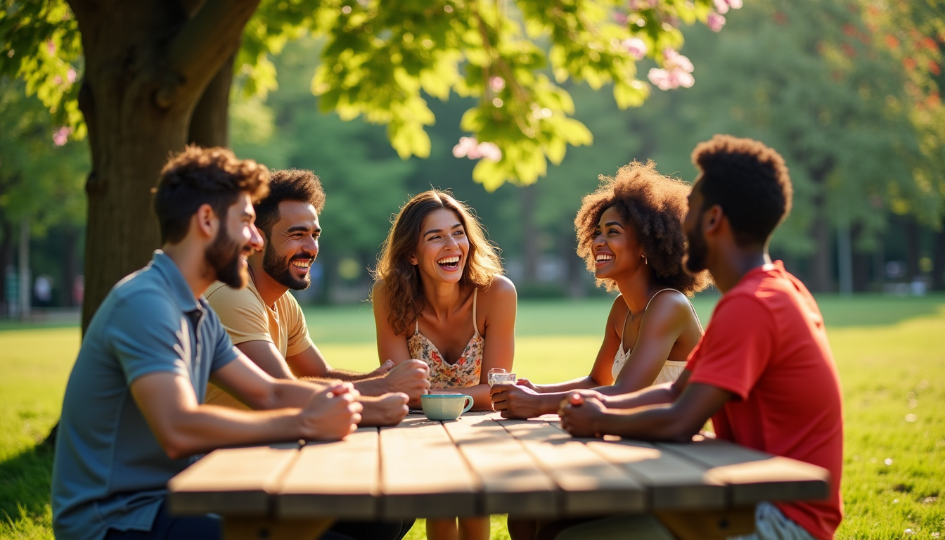 Illustration : l'être humain est un être social. entretenir des — 5 astuces pour un mode de vie équilibré et épanouissant