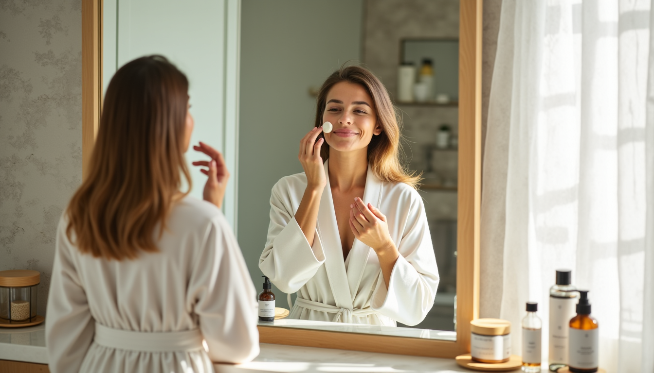 Illustration : es gommages doux enzymatiques une à deux fois — ce que cache vraiment une routine beauté naturelle