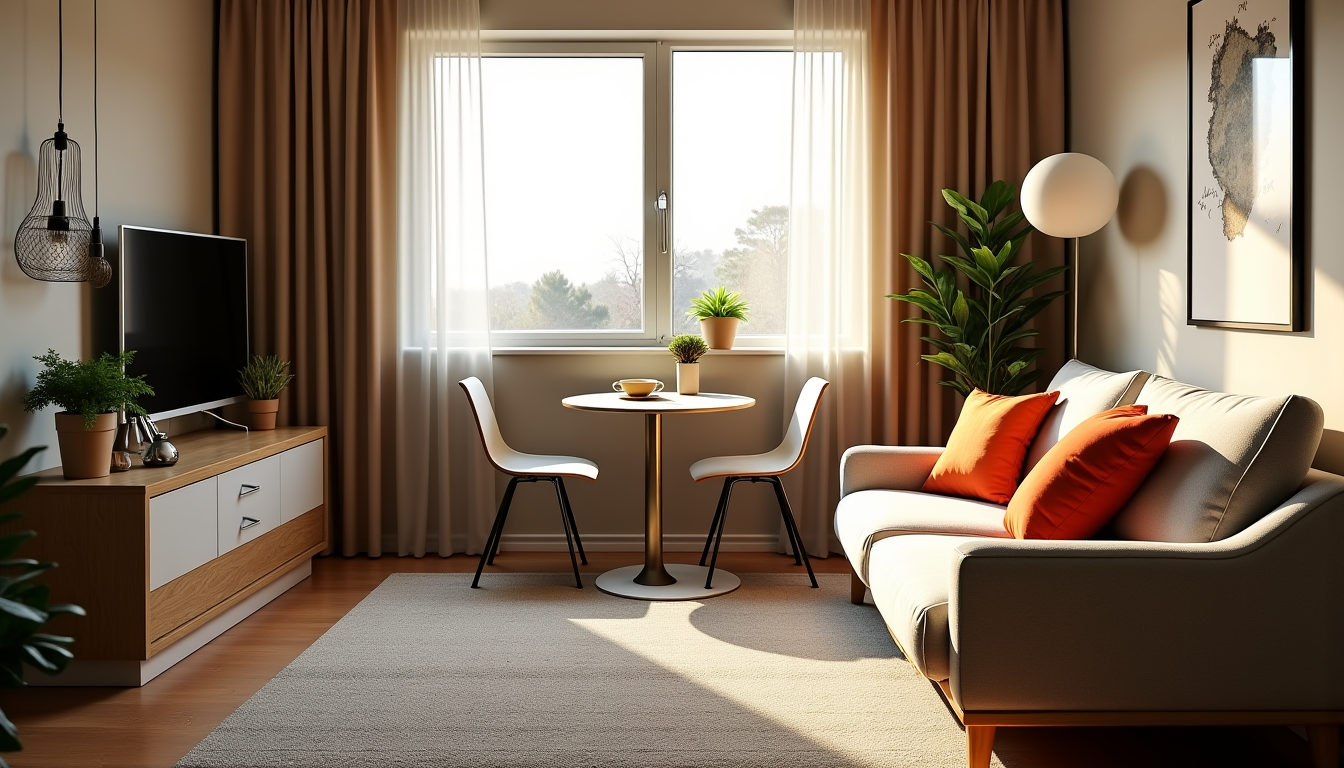 Illustration : même dans un studio, il est possible de — améliorez votre espace de vie avec des rénovations simples