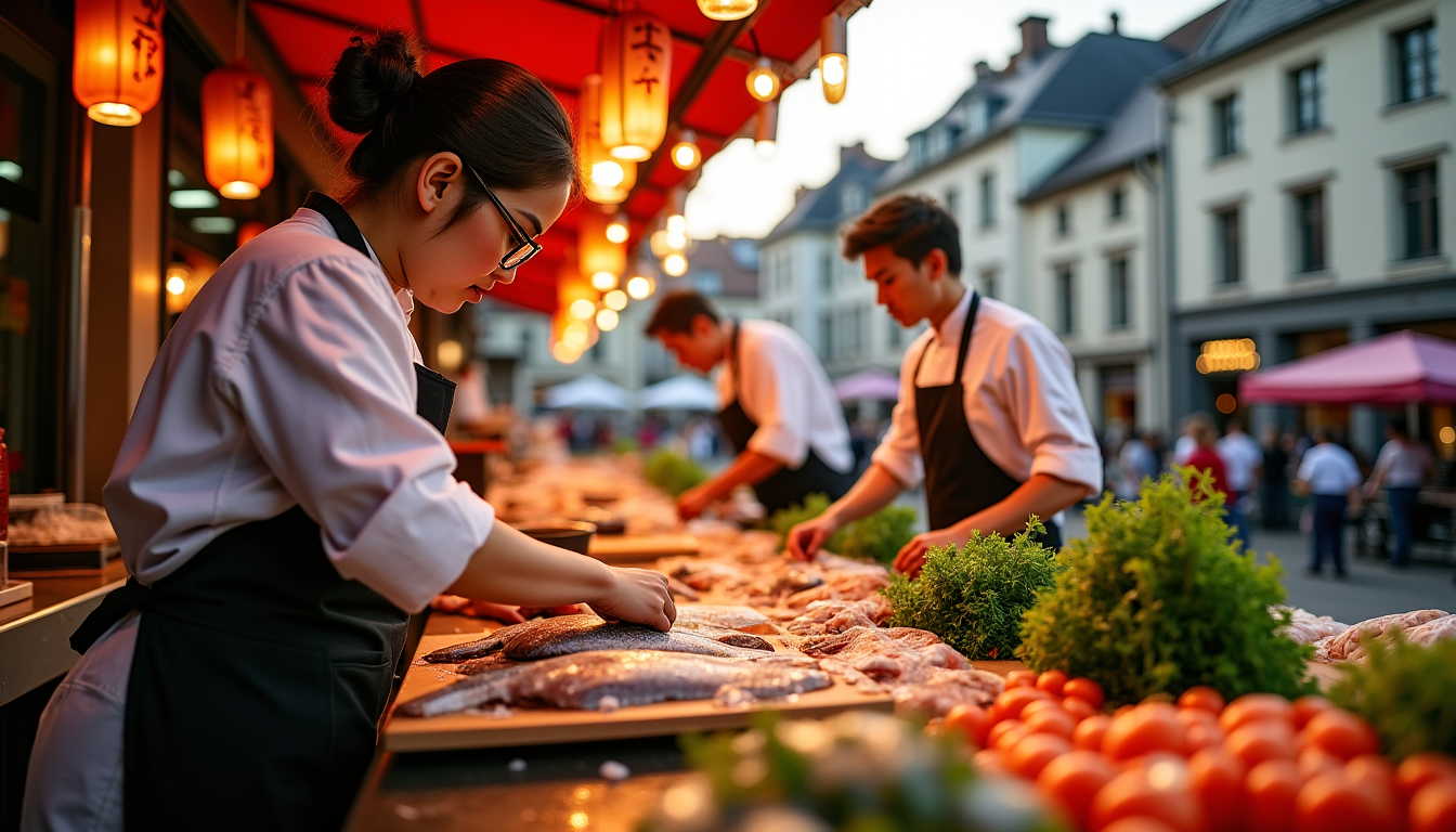 voyage culinaire : les saveurs d'asie s'invitent dans les rues de compiègne — ntique, avec des chefs maîtrisant l'art de la