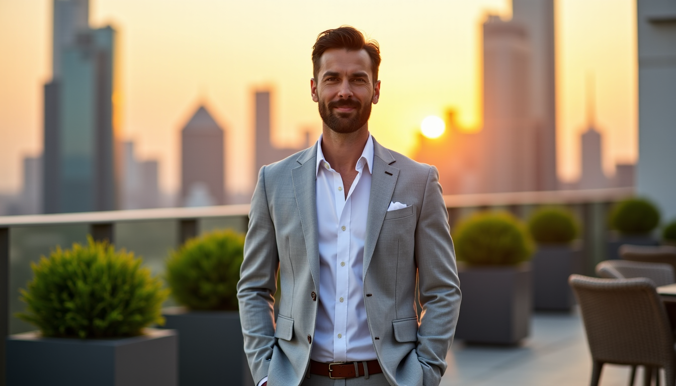 Illustration : ymenswear.com, proposant des pièces adaptées aux exigences des — vêtements en lin : comment porter cette matière noble avec élégance ?